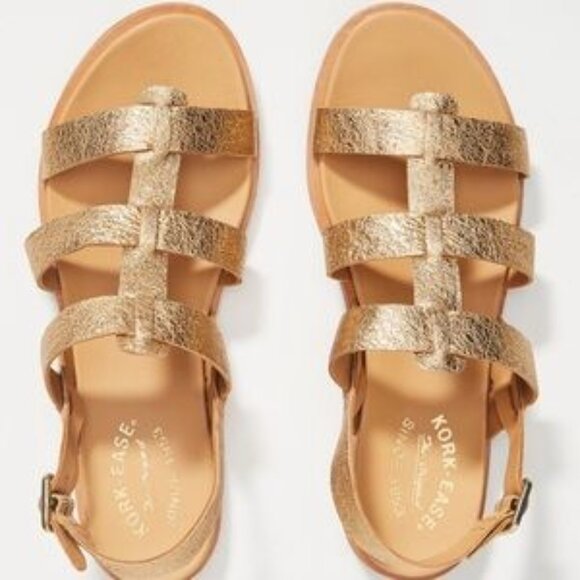 NEW in BOX * Kork-Ease * Yoga Sandals * Strappy Leather Gladiator Sandal * Sz 9 - Picture 1 of 5